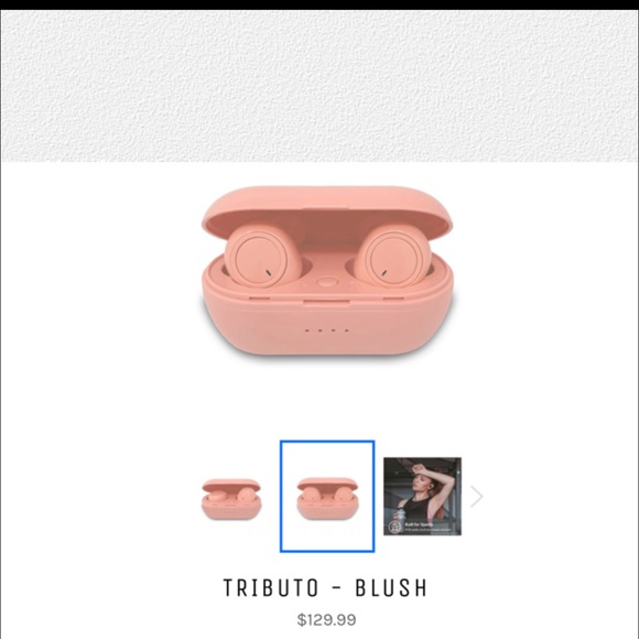 Zenvo Headphones Zenvo Tributo Pink Blush Wireless Bluetooth 5 Rechargeable Ear Buds Poshmark